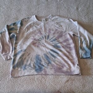 PINK Victoria's Secret Tie-Dye Sweatshirt - Blue and Purple